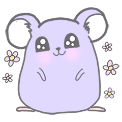 purple hamster_Teddy