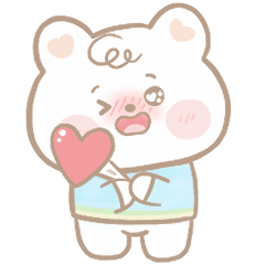 Cute Beary Love Love Pastel