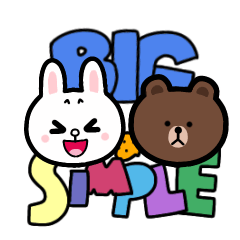 Simple sticker with line friends