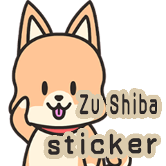 "Zu Shiba" sticker English