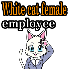 White cat female employee