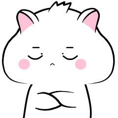 White hamster 6 : Animated Stickers