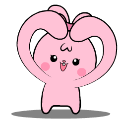 Lovely Pink Rabbit lll : Animated