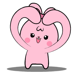 Lovely Pink Rabbit lll : Animated