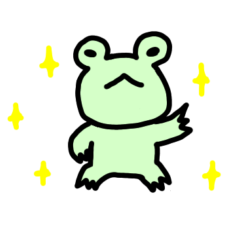 Frog user friendly sticker