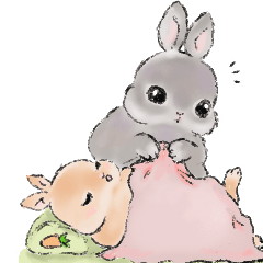 Rabbit gomama and kinako
