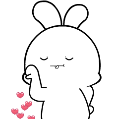 Simple White Rabbit ll : Animated