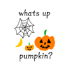 Autumn and Holloween stickers in English