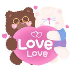 Noble and Brownie : cute bear