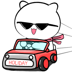 Simple White Cat 4 : Animated
