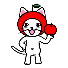 Apple cat in Aomori