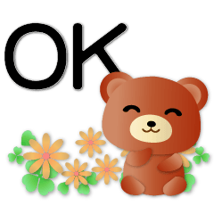 Cute brown bear-practical daily phrases