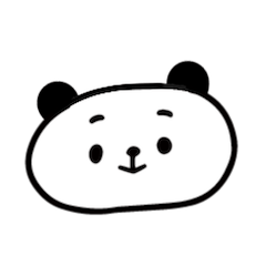 Simple panda sticker.