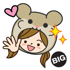BIG of hamster-Girl