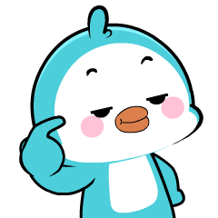 Lovely Blue Penguin: Animated Stickers