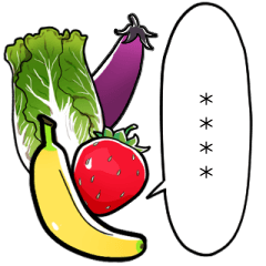 custom talking fruits and vegetables