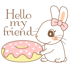 in the forest stickers *Donut Rabbico