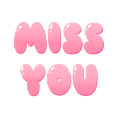 Cute Pink Words V.1