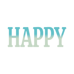 Popular Colorful Cute English Words1_29