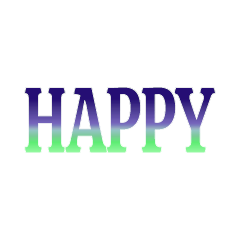 Popular Colorful Cute English Words1_009