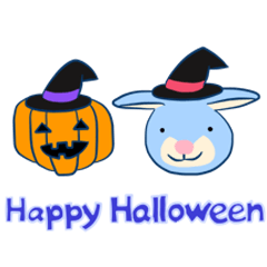 Blue rabbit - Halloween
