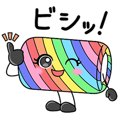 [Big letters] Cute  Rainbow Sweets