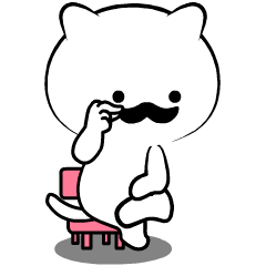 Simple White Cat V : Animated