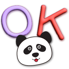 3D font-Q Panda-Practical Daily Greeting