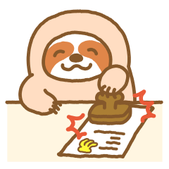 Sloth and banana sticker3