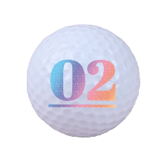 ゴルフボールのナンバーマップ (01)