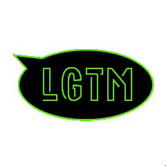 ネオン風「LGTM」（緑）
