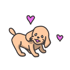 Small dog sticker