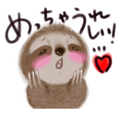 Full of emotion sloth