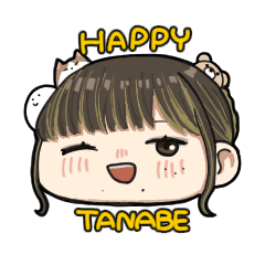 tanabe happy sticker