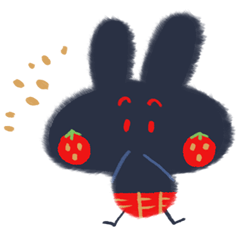 黒うさぎちゃんはいつももふもふしてる