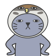OGaoFei-gray cat cosplay