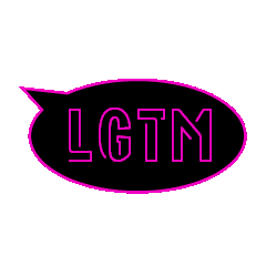 ネオン風「LGTM」（ピンク）