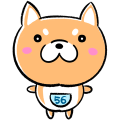 Colo -a Shibainu dog- stickers [Moving]