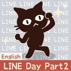 動く!大人かわいい絵本の猫22 LINEの日2_en