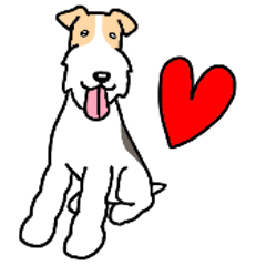 Dog Stamp Wire Fox Terrier
