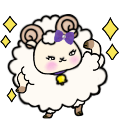 Mee-chan the sheep stamp