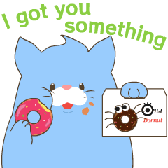 OBAKENEKO the kitten Animated Stickers