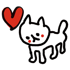 cat with heart 6