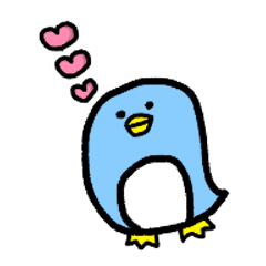 Cute penguins stamp 02