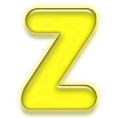 Stamp with only the alphabet "Z"