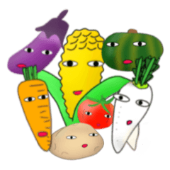 vegetable feeling sticker (surreal)