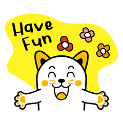 Cat Emoji Speaking English