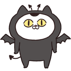Cat sticker"Neko-chan"-Hallowe'en-Taiwan
