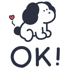 Convenient Sticker!! -Hello dogs1-