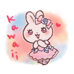 Kawaii bunny sticker